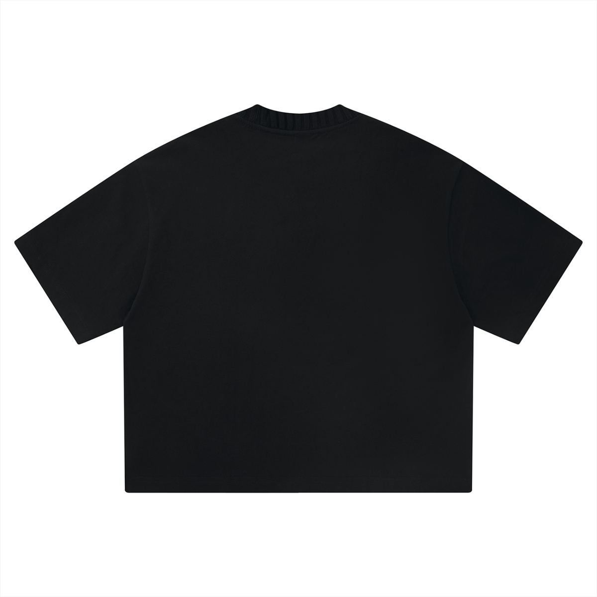 G-Sharp Ribbed Collar Boxy T-Shirt