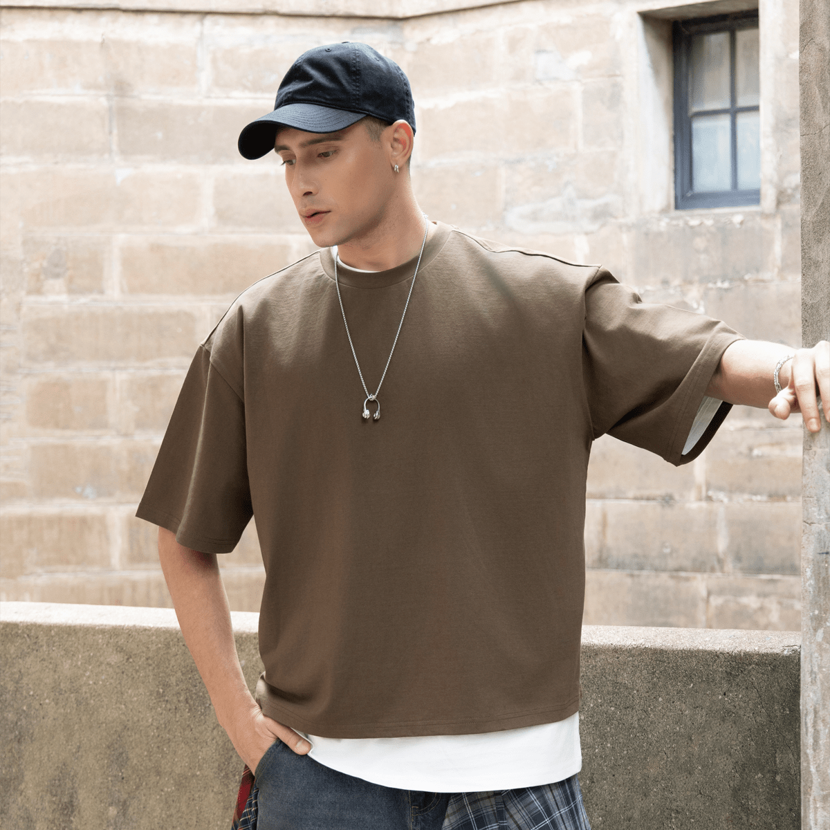 Healing Cropped Loose Tee (280GSM)