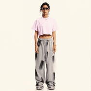 Good Star Washed Loose-Fit Crop Top (230GSM) Women's