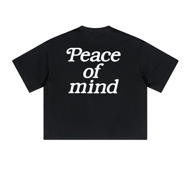 Peaceofmind Heavyweight Oversized Cropped T-Shirt(230GSM)