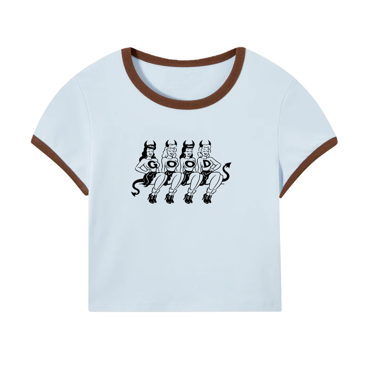 "Good" Girls Ribbed Baby Tee (200GSM)
