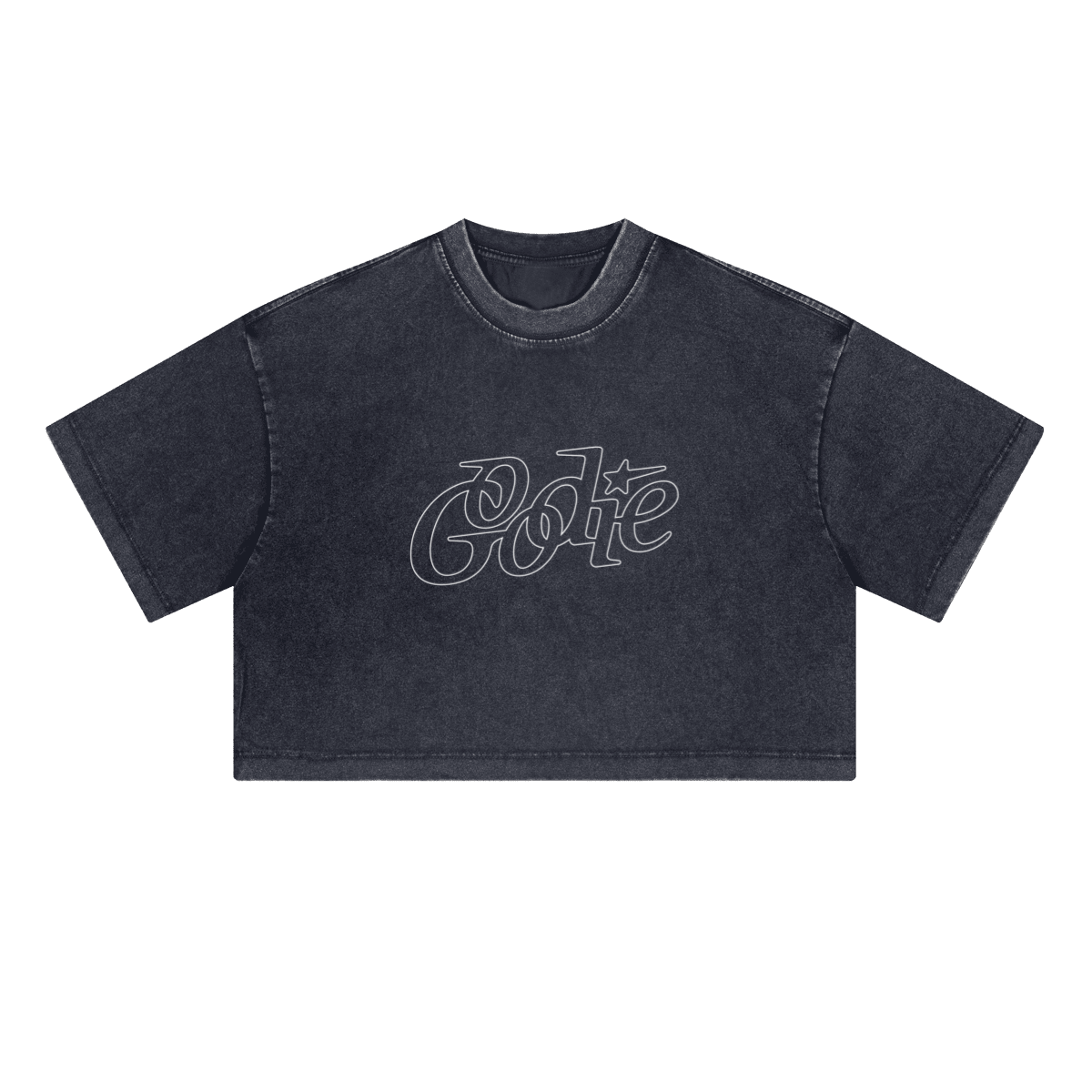 Good Star Washed Loose-Fit Crop Top (230GSM) Women's