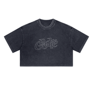 Good Star Washed Loose-Fit Crop Top (230GSM) Women's