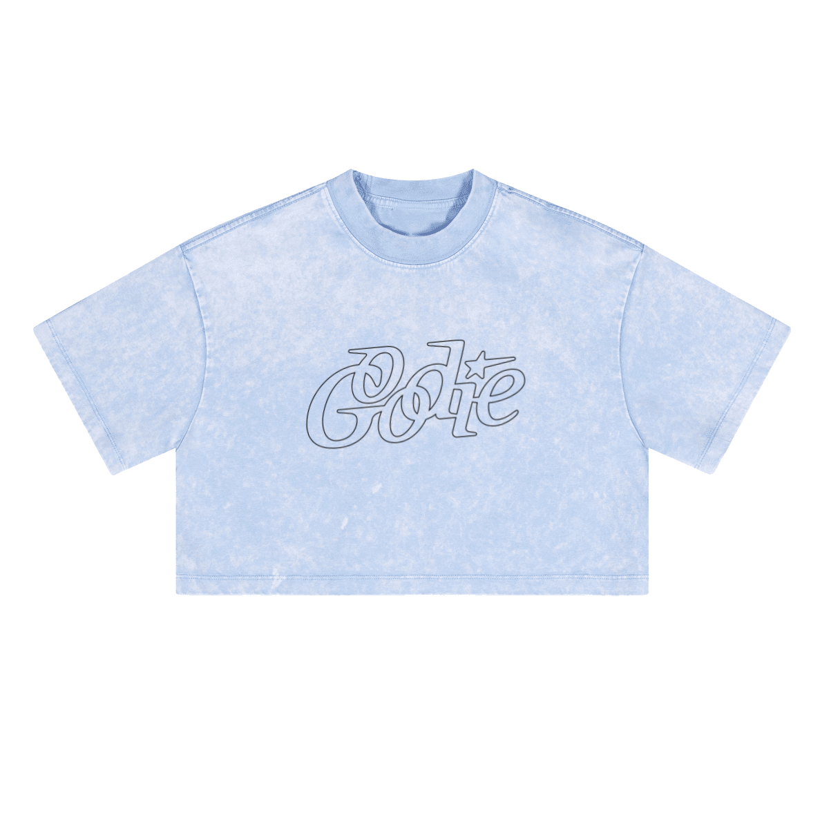 Good Star Washed Loose-Fit Crop Top (230GSM) Women's