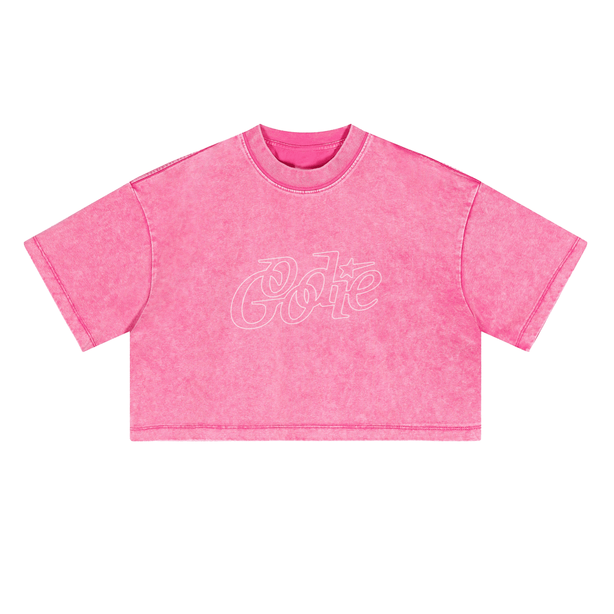 Good Star Washed Loose-Fit Crop Top (230GSM) Women's