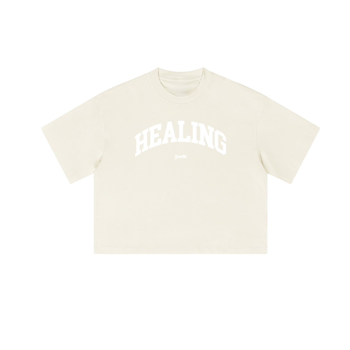Healing Cropped Loose Tee (280GSM)
