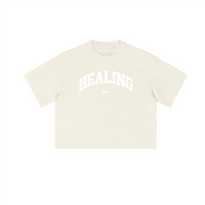 Healing Cropped Loose Tee (280GSM)