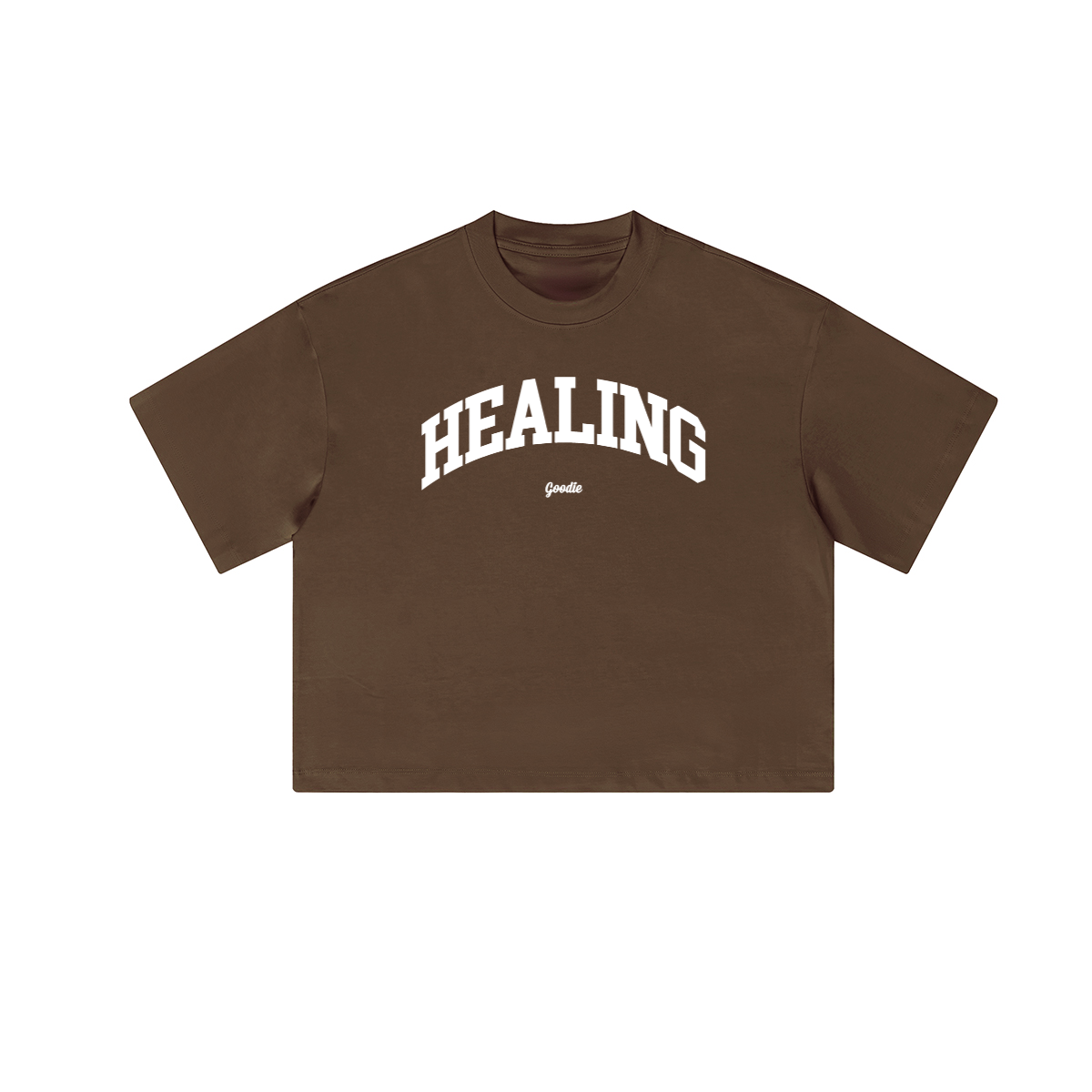 Healing Cropped Loose Tee (280GSM)