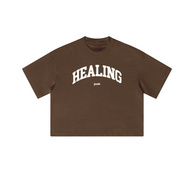 Healing Cropped Loose Tee (280GSM)
