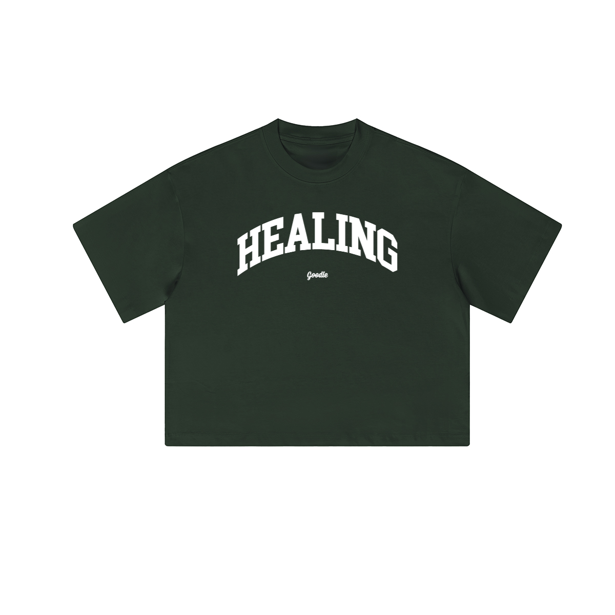 Healing Cropped Loose Tee (280GSM)