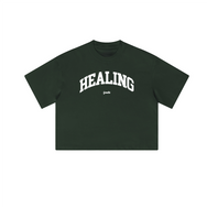 Healing Cropped Loose Tee (280GSM)