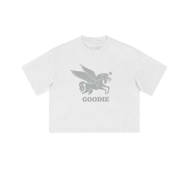 Stone Unicorn Cropped Loose Tee (280GSM)