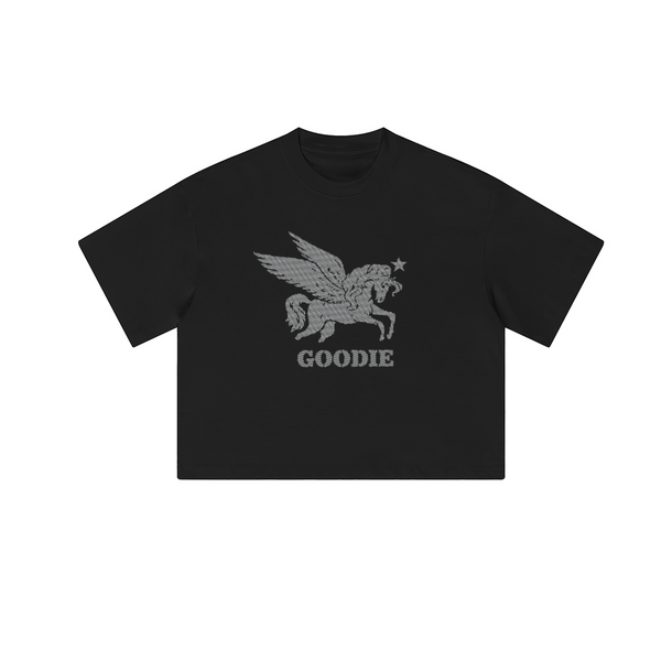 Stone Unicorn Cropped Loose Tee (280GSM)