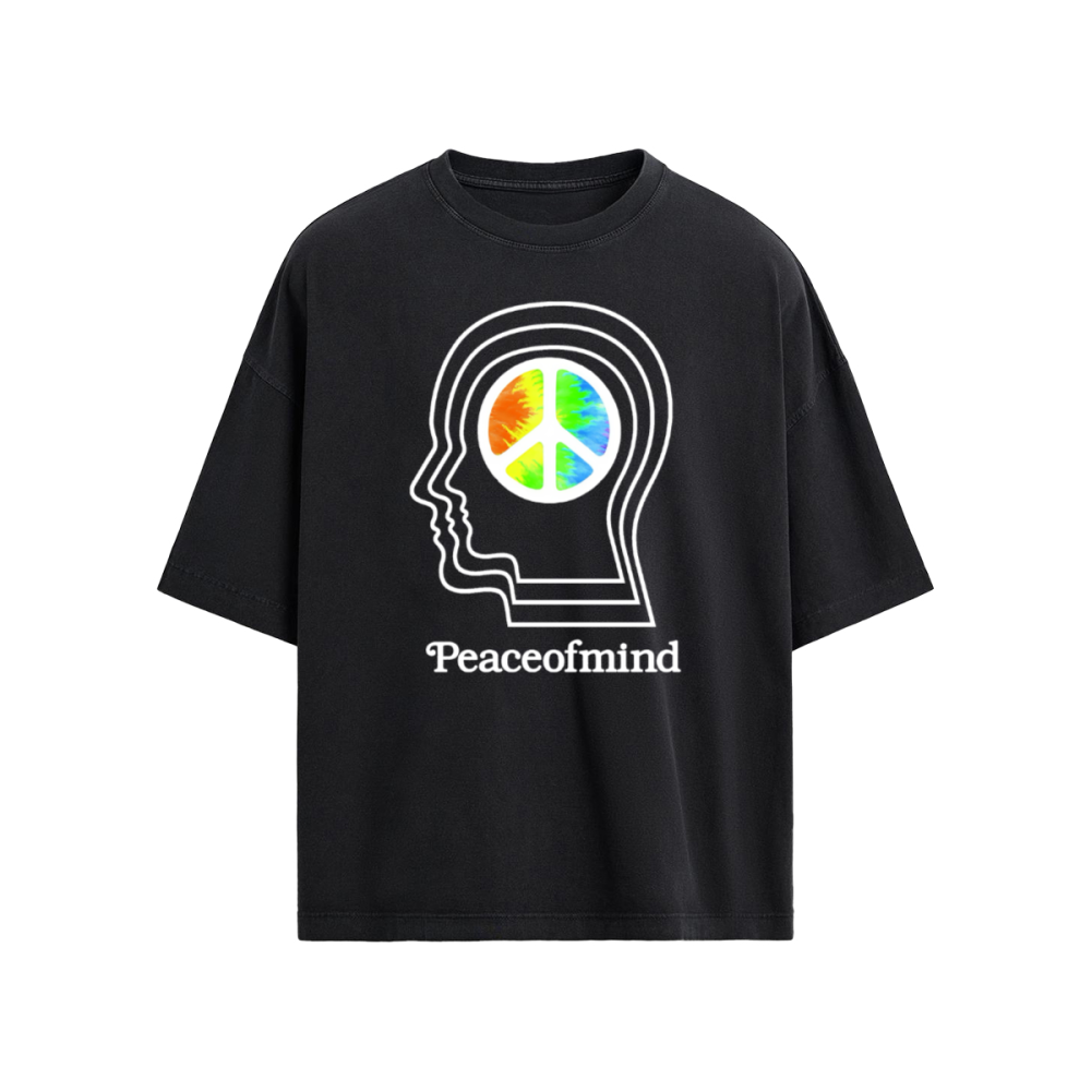 Peace Tie Dye Oversized T-shirt(190 GSM)