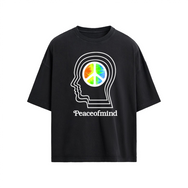 Peace Tie Dye Oversized T-shirt(190 GSM)