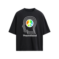 Peace Tie Dye Oversized T-shirt(190 GSM)