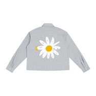 Good Flower Boxy Plaid Long Sleeve Shirt