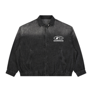 Stellar Vintage Wash Full-Zip Denim Jacket