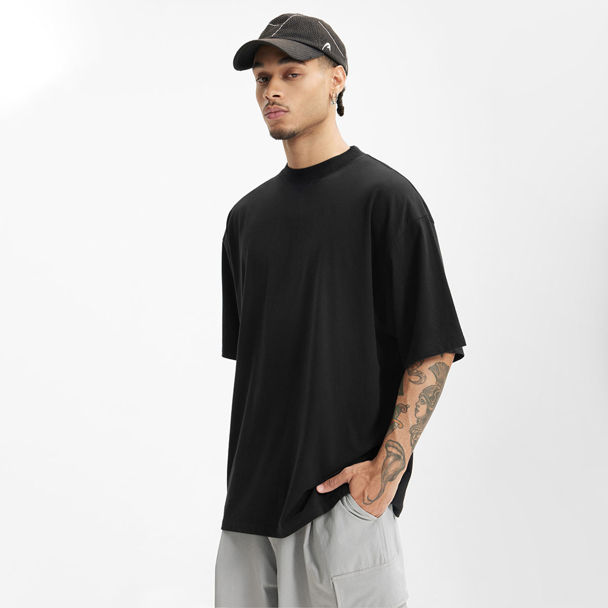 Good Star Outlined Oversized Tee (235GSM)