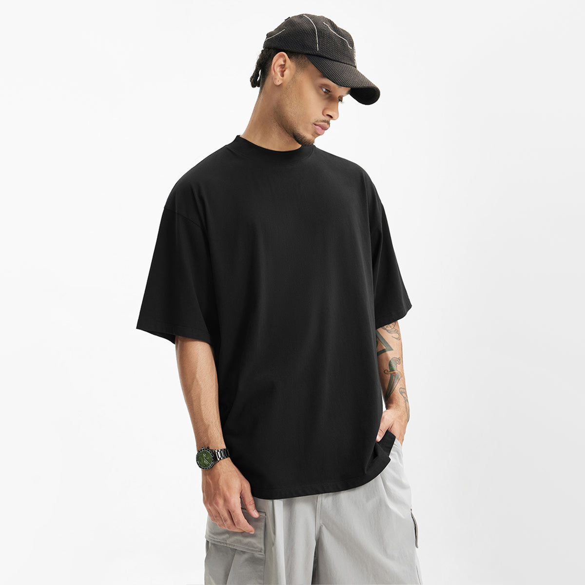 Good Star Outlined Oversized Tee (235GSM)