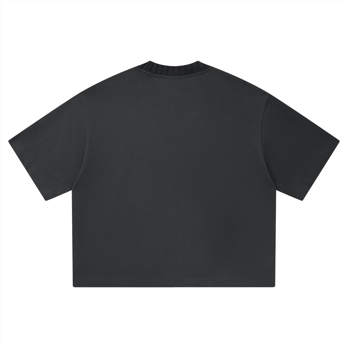G-Sharp Ribbed Collar Boxy T-Shirt
