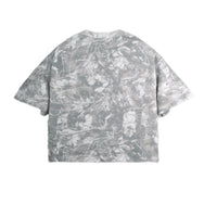peaceofmind Cropped Camouflage Tree Print T-Shirt (270GSM)