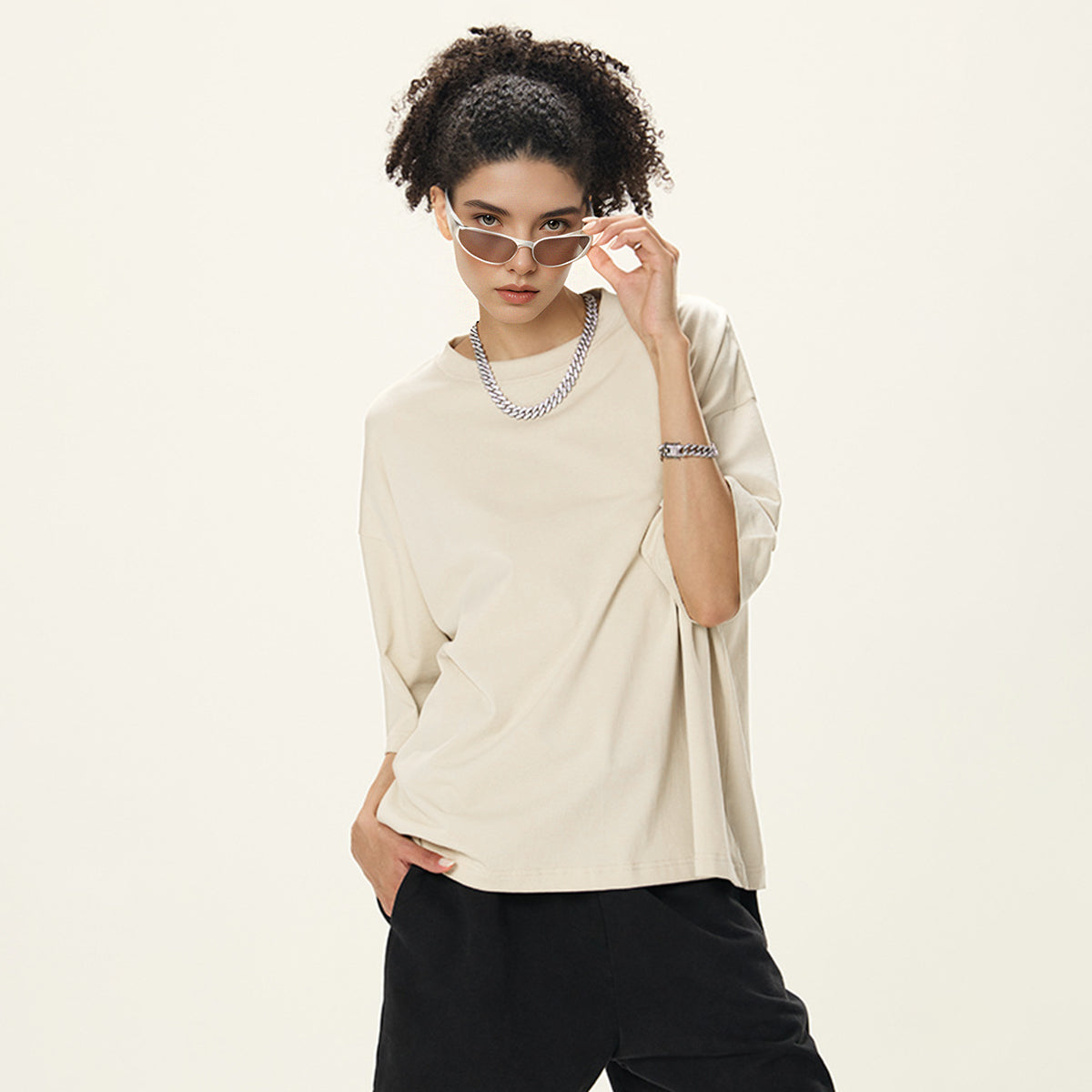 Good Heat Heavyweight Cropped Loose Tee (280GSM)