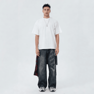 Stone Unicorn Cropped Loose Tee (280GSM)