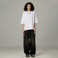 Basic Heavyweight Cropped Loose T-Shirt (280GSM)