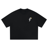 G-Sharp Ribbed Collar Boxy T-Shirt