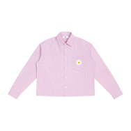 Good Flower Boxy Plaid Long Sleeve Shirt