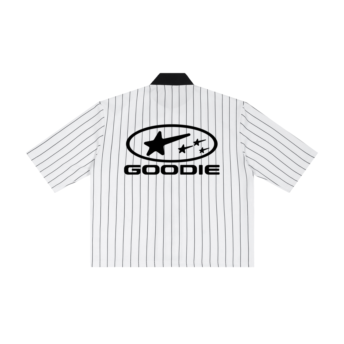Stellar Striped Full-Zip Baseball Jersey