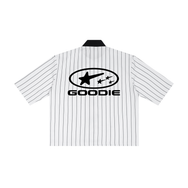 Stellar Striped Full-Zip Baseball Jersey