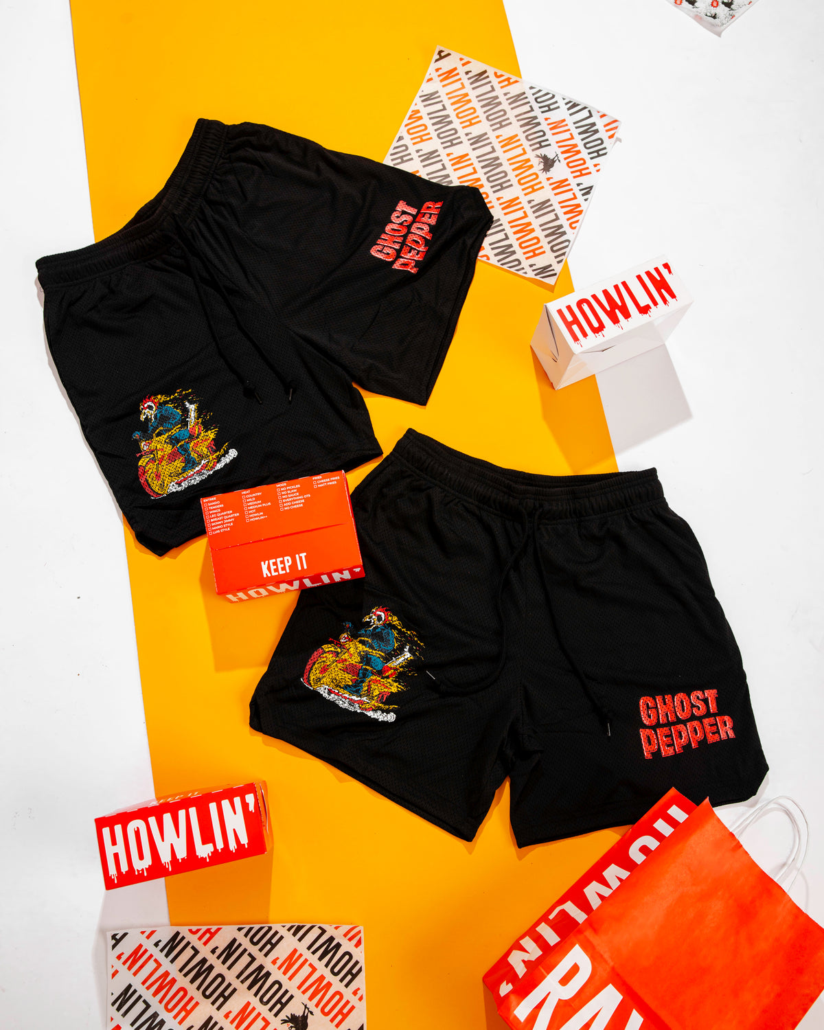 GHOST PEPPER MESH SHORTS