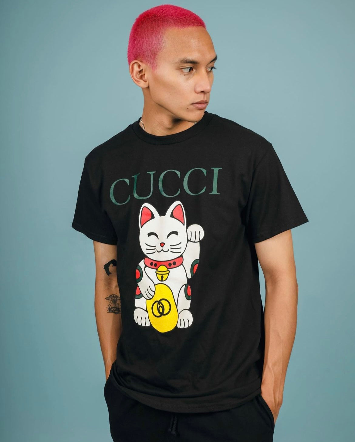 LUCKY CUCCI CAT TEE