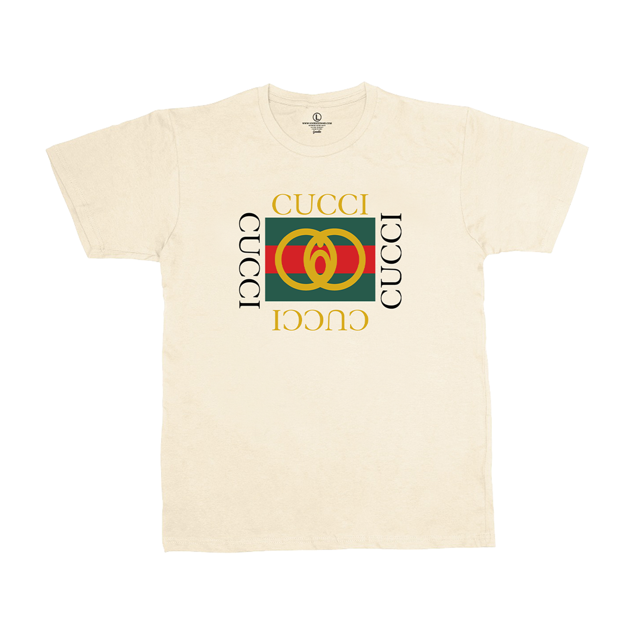 Gucci box hot sale logo t shirt